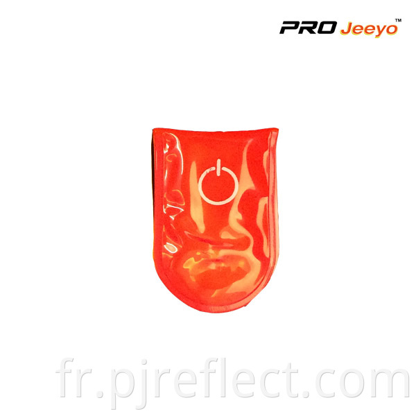 Reflective Pvc Red Led Light Magnetic Clip For Bagscj Pvc002